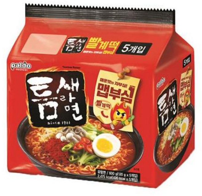 팔도 틈새라면 빨계떡, 1개