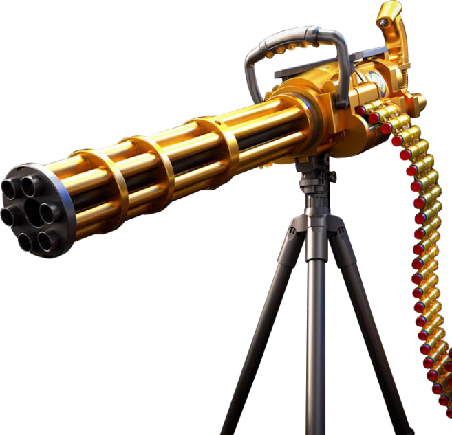 加特林機關槍 連發玩具槍 兒童玩具 生日禮物, 金色, 1個