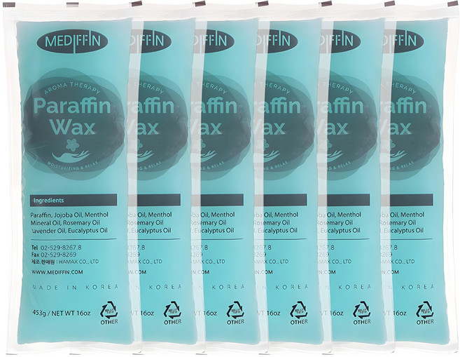 MEDIFFIN 石蠟 薄荷 453g, 6個