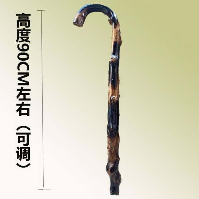 할아버지 명아주 지팡이 등나무 원목 노인 할머니 등산 미끄럼방지 어르신 생신 선물, 일반형 2.6-3cm 복고색