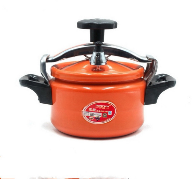 KAISA VILLA 鋁合金壓力鍋, 1個, 22Cm橘色5L 明火電磁通用