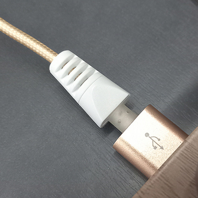 JP컴퍼니 충전선 케이블 단선방지 고무보호캡 20개, 화이트계열