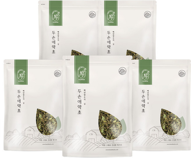 두손애약초 국산 말린 박하 건조 박하잎 차 허브차, 300g, 5개