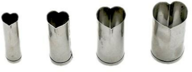 스텐 고명틀 하트 1~4호, 하트 3호, 1개