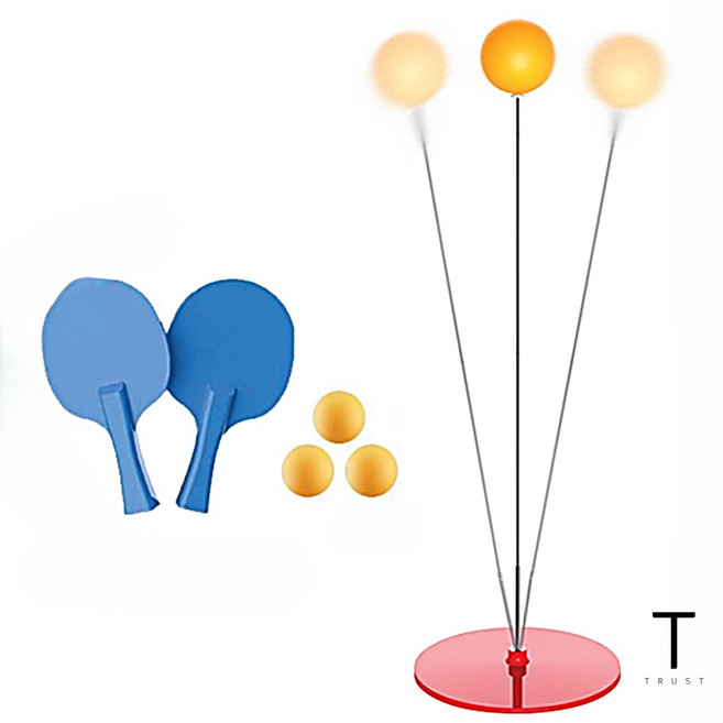 셀프 탁구 연습기 탁구 연습 기계 집에서 할 수 있는 운동 플라스틱 라켓, 플라스틱라켓풀세트