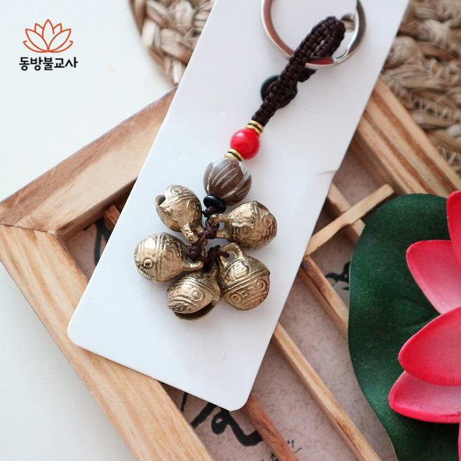 미니 해태 방울 키링 열쇠고리 불교악세사리 4738115, 1개