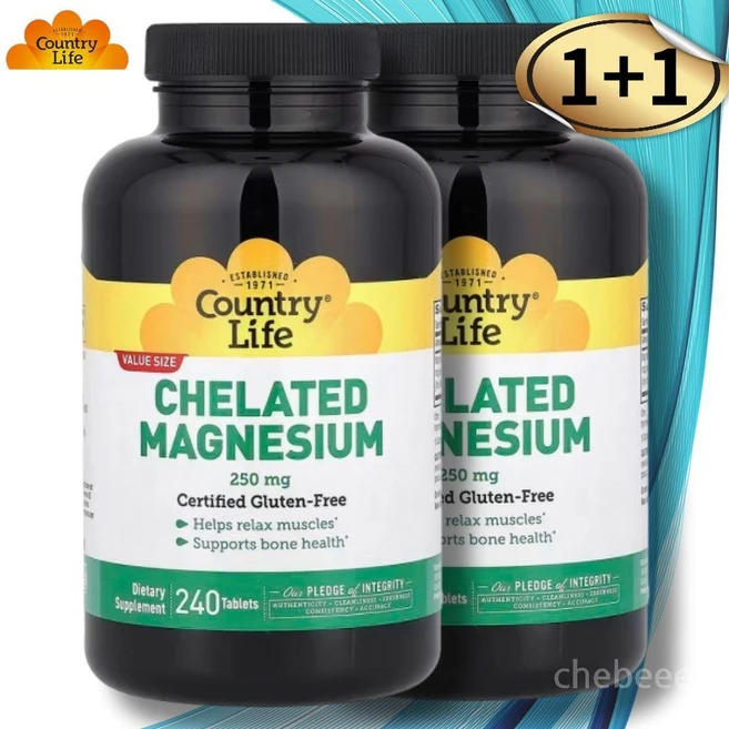 컨트리라이프 킬레이트 마그네슘 250mg 240정, 2개 - 쿠팡