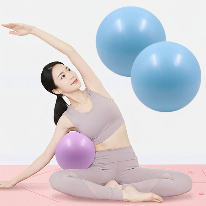 1+1 요가 필라테스 스트레칭 미니짐볼 25cm, 파스텔 블루 1+1