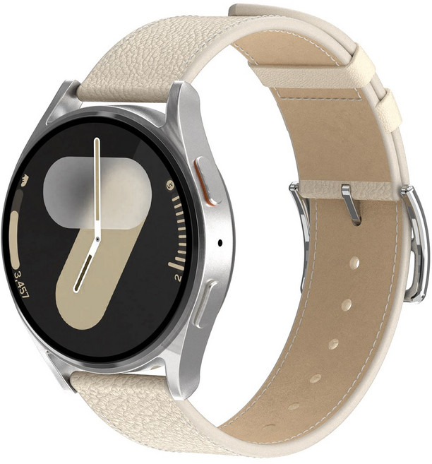 아이메이드잇 갤럭시워치 천연 소가죽 스트랩, 라떼, 1개