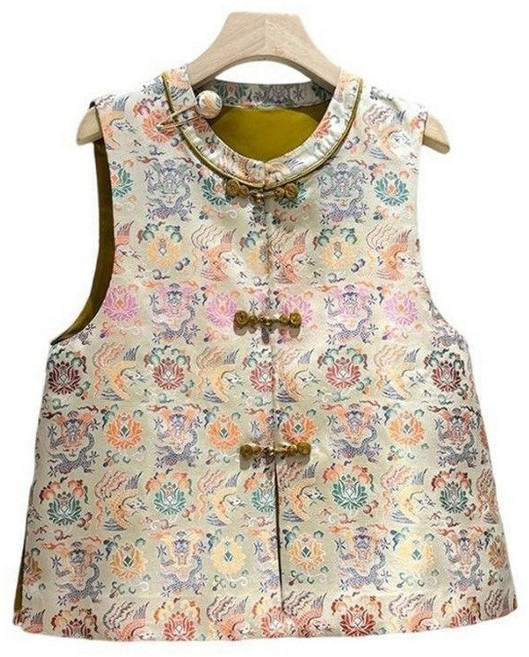 여성 개량한복 조끼 민소매 자수 선물 중년 빅사이즈 엄마 할머니 퓨전 절복 법복