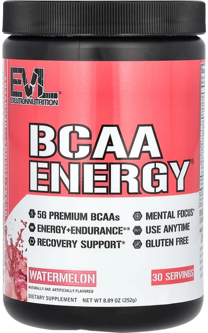 EVLution Nutrition BCAA 에너지 수박 252g 8.89oz, 6개 - 쿠팡