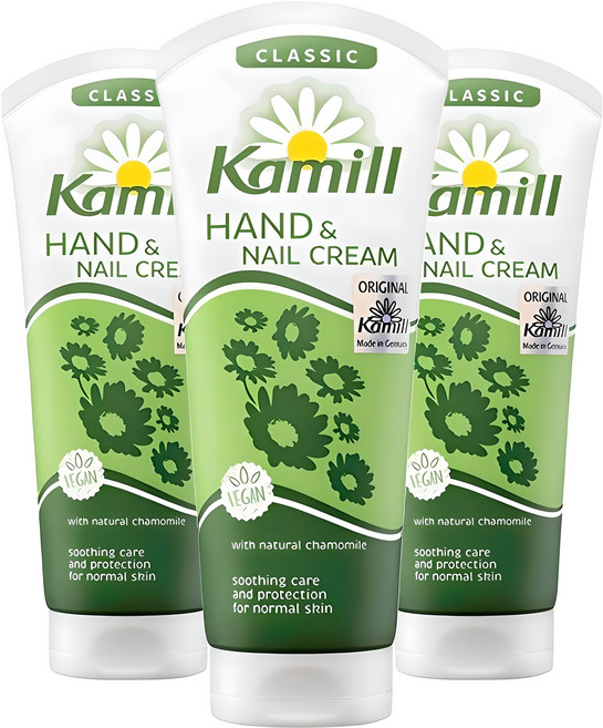 카밀 핸드 앤 네일 크림 클래식 카모마일, 100ml, 3개