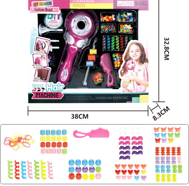 머리땋는기계 셀프 자동 머리땋기 스타일링 트위스트 머리 전동 레게 묶는 헤어스타일, 1개, 1. 기본형