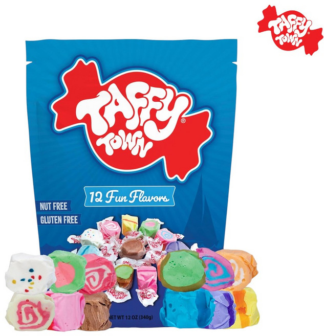 Taffy Town 솜사탕 코튼 캔디 태피 타운 파우치 12온스 1, 1개, 340g