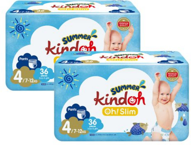 [4팩+4팩] 킨도 프리미엄 오슬림 썸머 팬티형 4단계 36매 x 8팩