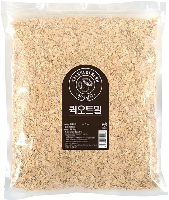 월드그린 싱싱 퀵오트밀, 3kg, 1개