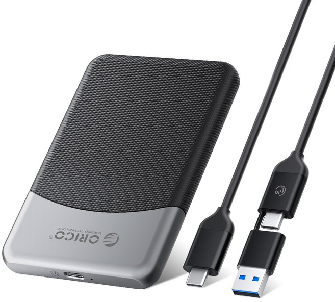 오리코 USB 3.2 Gen1 C타입 휴대용 Portable 외장SSD M25PRO, 128GB, 블랙