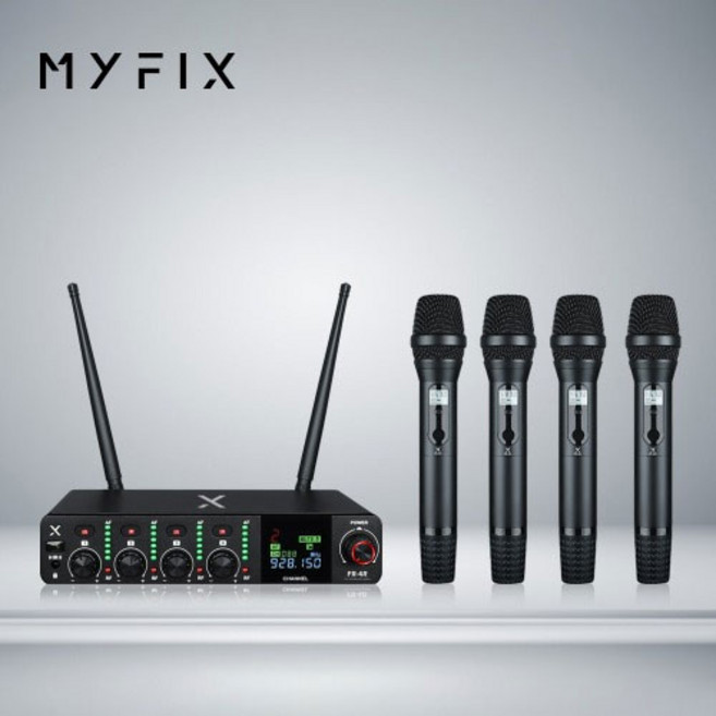 MYFIX FR-4R 무선마이크 4채널 핸드형 송수신기