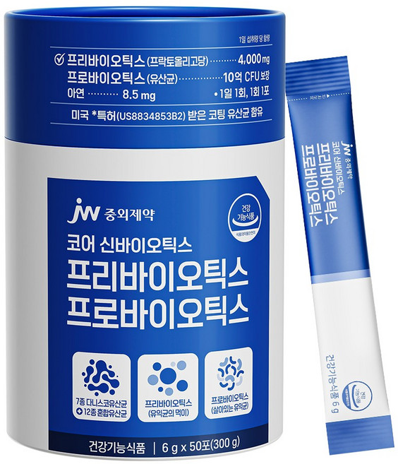 JW중외제약 코어 신바이오틱스 프리바이오틱스 프로바이오틱스, 300g, 1개
