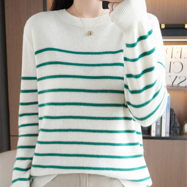 데일리쮸 여성 단가라 라운드넥 니트 티셔츠