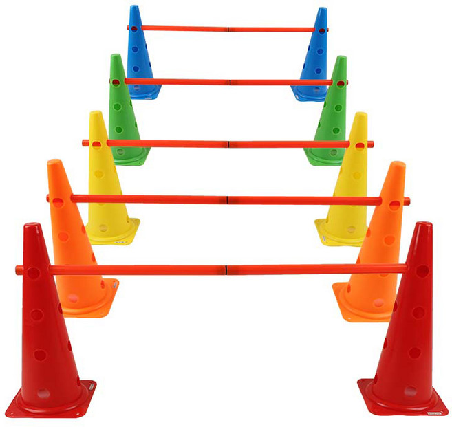 키더스 허들콘시스템 풀세트 48cm, 레드/오렌지/그린/블루/옐로우, 1세트