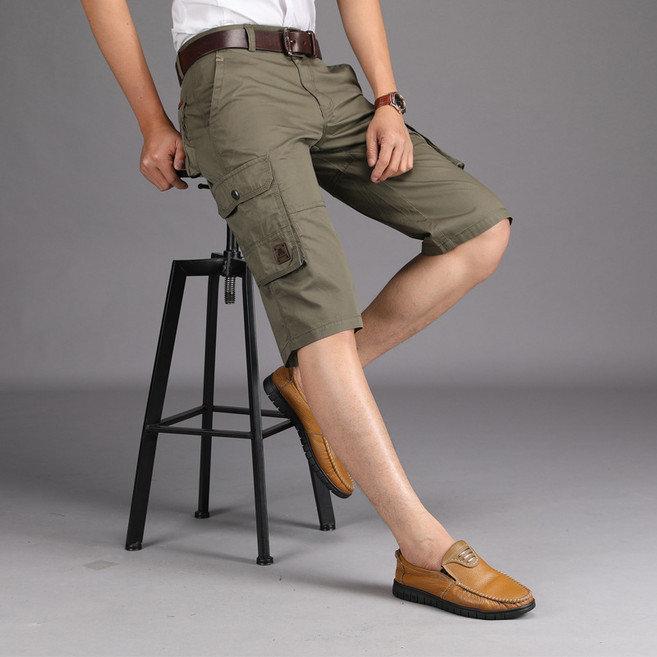 JEEP SPIRIT 지프 스피릿 여름 얇은 7부 바지 멀티 포켓 일자핏 캐주얼 팬츠 JP9927+양말