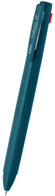 레트로&시크 사라사클립 3색 다색펜 0.5mm, 1개, 덩거리블루