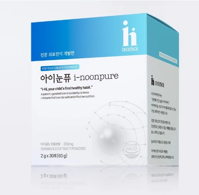 우리 아이의 밝은 세상을 위해 아이눈퓨 블루베리맛 2g x 30포 월분 헤마토코쿠스 블루베리 마리골드 결명자, 60g, 1개 - 쿠팡
