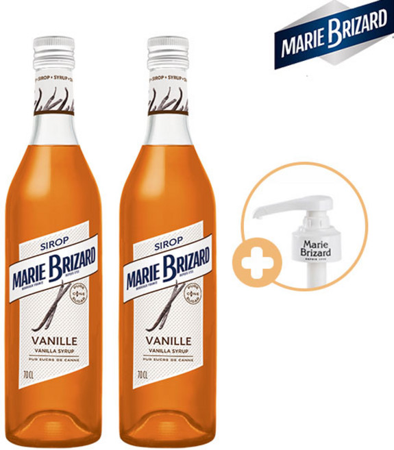 마리브리자드 바닐라시럽 700ml 2개세트 [전용펌프 1개 증정]
