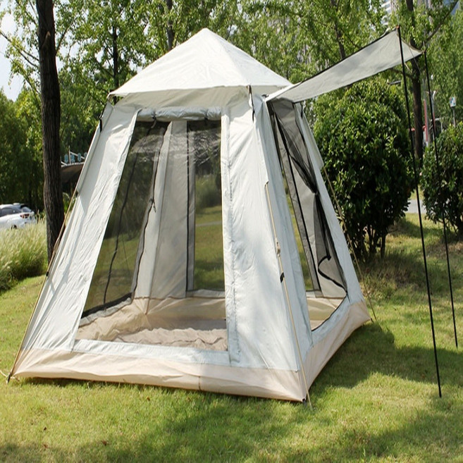 로티캠프 빅패밀리 원터치텐트, 라이트그레이, 5~6인용