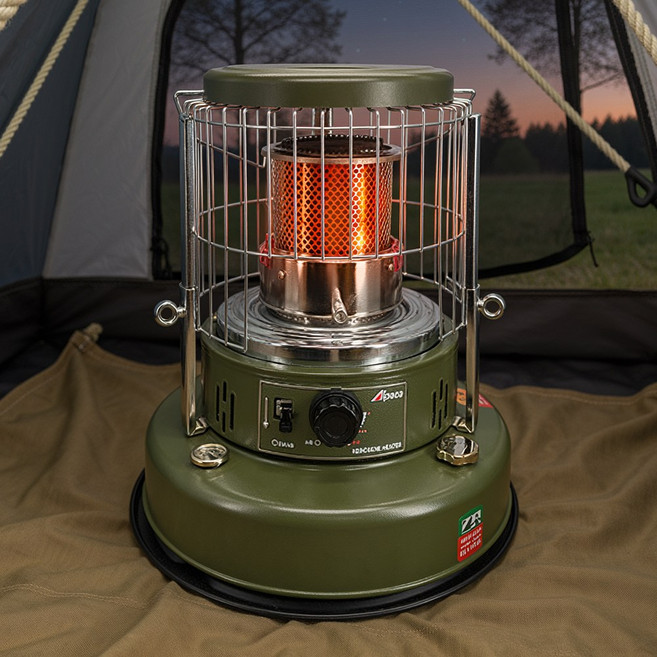 알파카 등유 캠핑난로 히터 세라믹상판 원적외선 방출 TS-460S 스마트 카키 SBKK, 단품