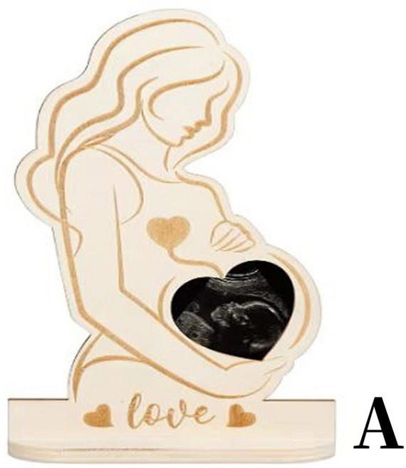 초음파 사진 프레임 친구를위한 선물을 기대 SONOGRAM 액자 출산 선물 커플을위한 기념품, A