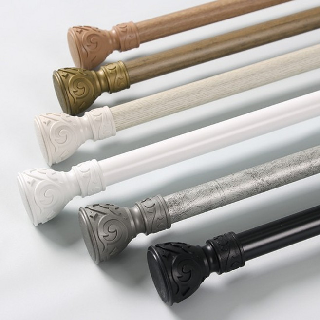 FREESPACE 커튼봉 스위트 25mm 6size 6color, 스위트베이지-8자(190cm~240cm), 상품선택:스위트베이지-8자(190cm~240cm)