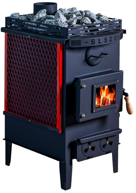 신일금속 사각 화목난로 칼라 대형 SL-501 장작 나무 업소용 가정용 카페 벽난로 펜션
