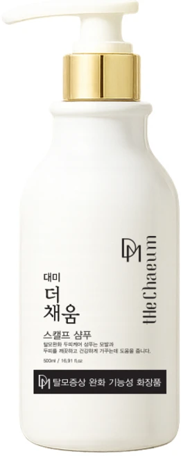 대미 더 채움 스캘프 샴푸 500ml/탈모샴푸/시원한 청량감으로 각질 유분 피지 비듬등 오염물질 제거, 1개, 500ml - 쿠팡