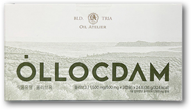 올록담 올리브3 EVOO 지중해 올리브오일 캡슐, 2박스, 72정