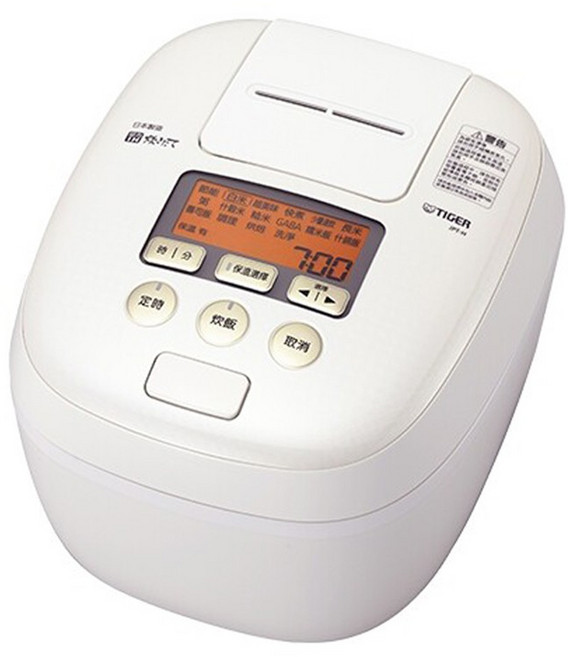 TIGER虎牌 壓力IH炊飯電子鍋 JPT-H10R/JPT-H18R 6人份/10人份, 10人份 JPT-H18R-WS, JPT-H18R-WS