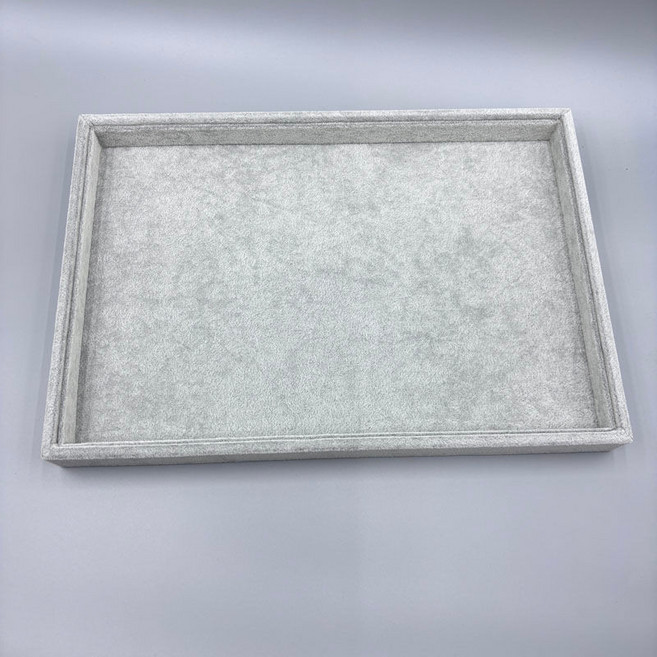 冰花絨首飾托盤 植絨托盤 飾品展示道具, 冰花空盤,35*24*3