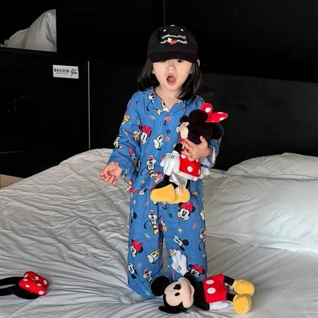 남아 여아 내복 파자마 아동용 잠옷 반팔 상하복 파자마 유아 내복