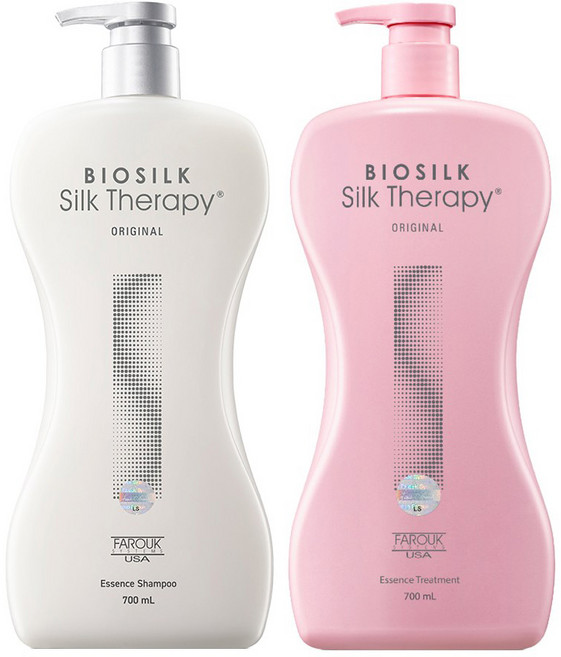 실크테라피 오리지널 에센스 샴푸 700ml + 트리트먼트 700ml 세트, 1세트