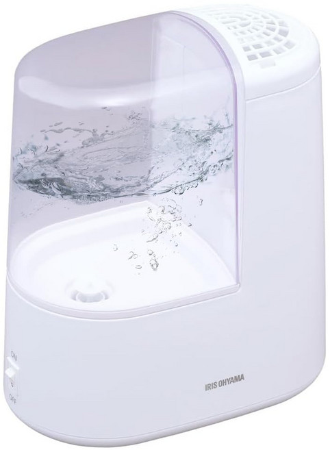 일본 아이리스 가열식 가습기 미니 소형 2.4 L 아이보리, 260ml