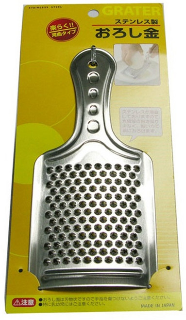 일본 스텐레스 강판 이유식 치즈 그레이터 와사비강판 스텐강판 레몬제스터 그라인더 길이20/폭8.8cm, 1개