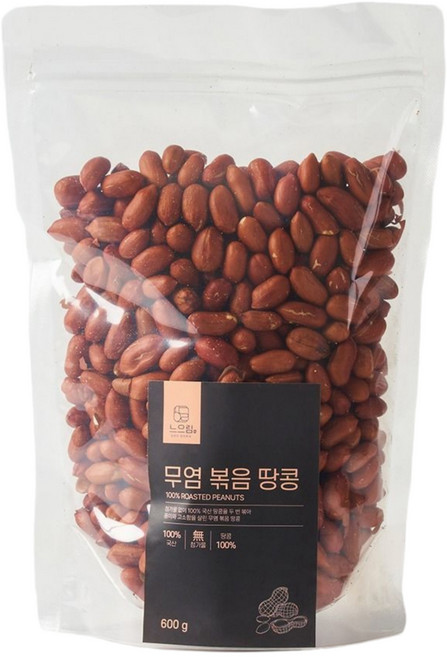 느으림 건강하게 두 번 볶은 국산 무염 볶음 땅콩, 1개, 600g