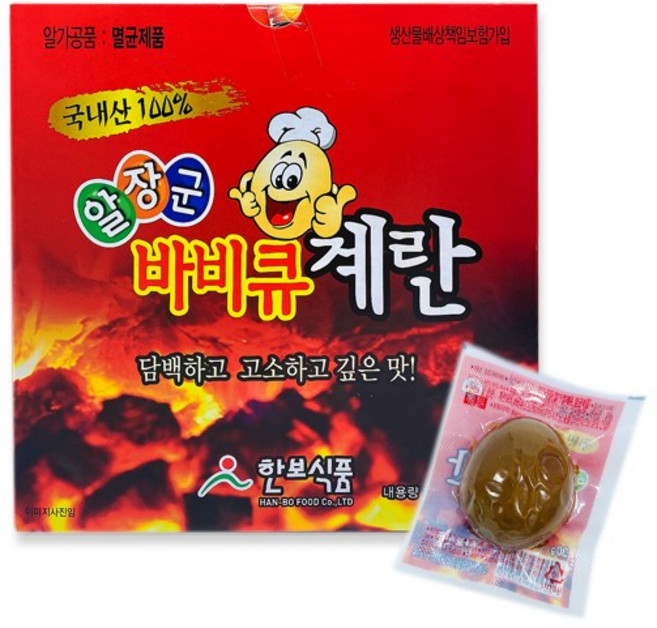 알장군 바비큐 계란 30g, 30구, 1개