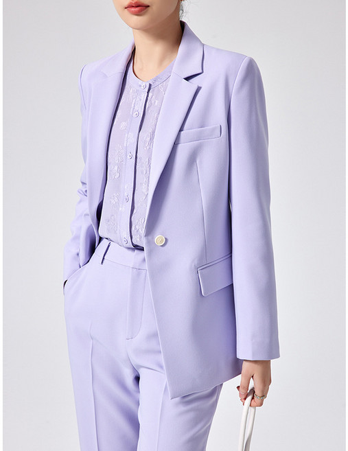 【高級感休閒】女式西裝套裝 西裝套裝 休閒套裝 一粒扣九分褲 小腳褲 通勤套裝 特價清倉 全新正品 春秋季百搭