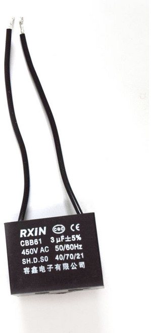 티놀지 CBB61 기동콘덴서 모터 선풍기 보일러 AC 전기 수지콘덴샤 AC450V, 3.0uF(블랙라인), 1개