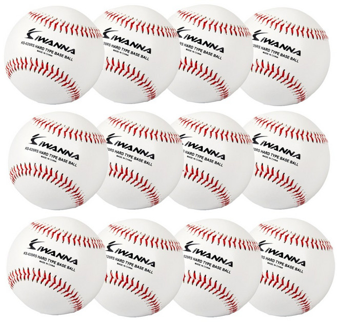 아이워너 경식 야구공 IWS4205_1, 12개