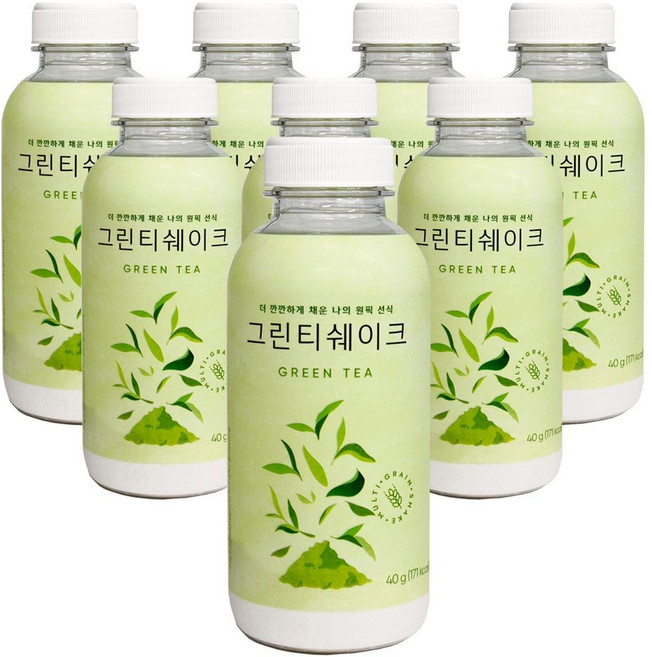 선식 다이어트 식사대용 선식 당뇨 선식 그린티 쉐이크 선식 가루 40g 8개