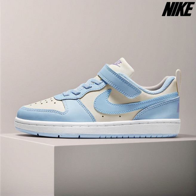 [NIKE] 키즈 운동화 "코트 버로우 로우 리크래프트" 신발 나이키코리아 정식 A/S가능 찍찍이 셀러스틴 블루
