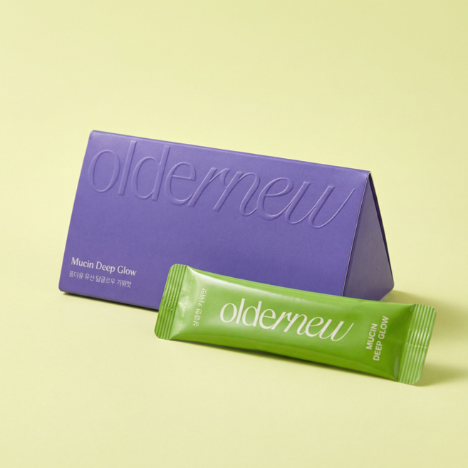 New 올더뮤 뮤신 딥글로우 1박스 10포 키위맛 젤리 저분자 콜라겐 함유 여배우 동안비결 이너뷰티 퓨리카뮤신, 20g, 20개